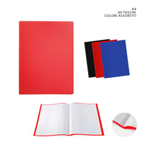 Pryma Portalistino Flessibile 40 Tasche A4 Colori