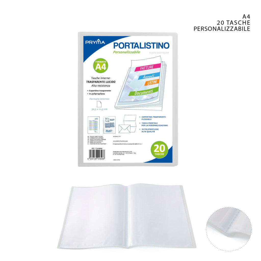 Raccoglitore A5 Exacompta Kreacover - 20 Tasche Trasparenti, Copertina Semirigida, 5 Colori Pastello - Foto 6