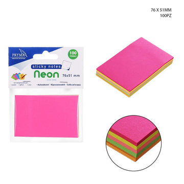 Pryma - Stick Notes Neon 76X51Mm 100Ff