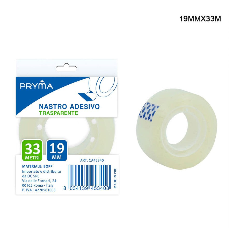 Pryma - Nastro Adesivo Trasparente 19Mmx30M Anima