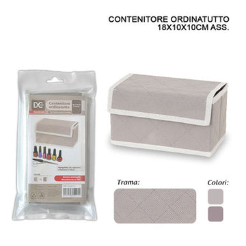 Dc - Ordinatutto con coperchio 18X10X10Cm