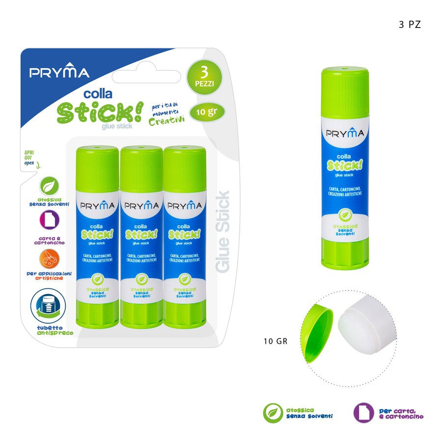 Pryma - Set 3Pz Colla Stick 10G