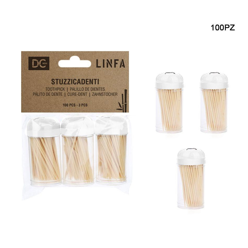 Dc - Stuzzicadenti Bamboo 100Pz 3Pz