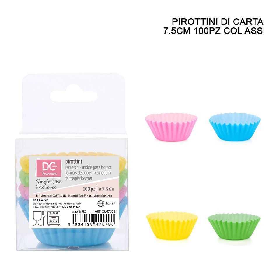 Dc Pirottini Carta 7.5Cm 100Pz Assortito