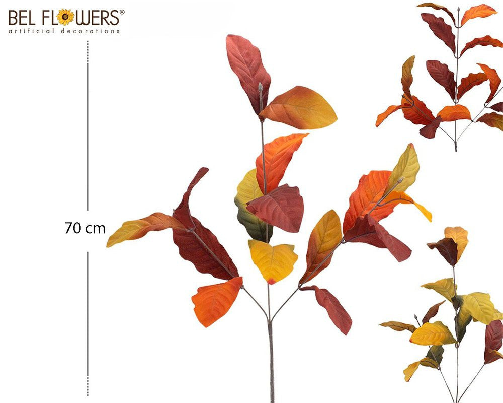 Bel Flowers® Tralcio Magnolia X 16 foglie 70cm 3 Colori