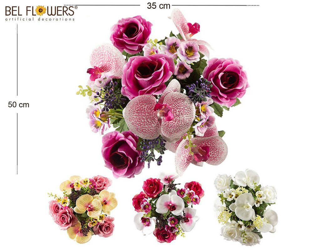 Bel Flowers® Bush Grande Panse''/Orch/Ros H50 35Cm - Box