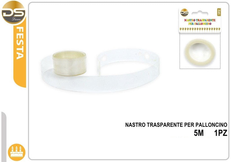 Dz - Party Nastro Trasparente Per Palloncino 1Pz