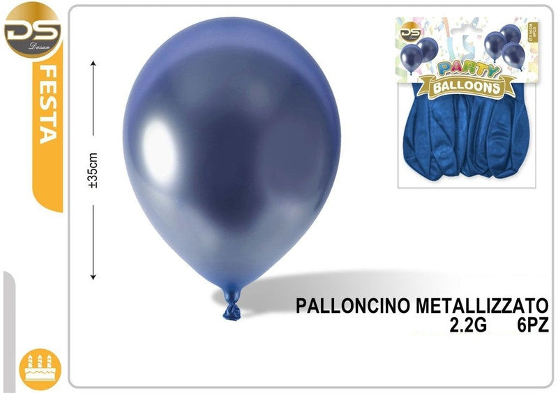 Dz - Party Palloncini Metallizzato 2.2G Blu