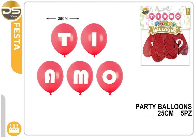 Dz - Party Balloons 25Cm 5Pz