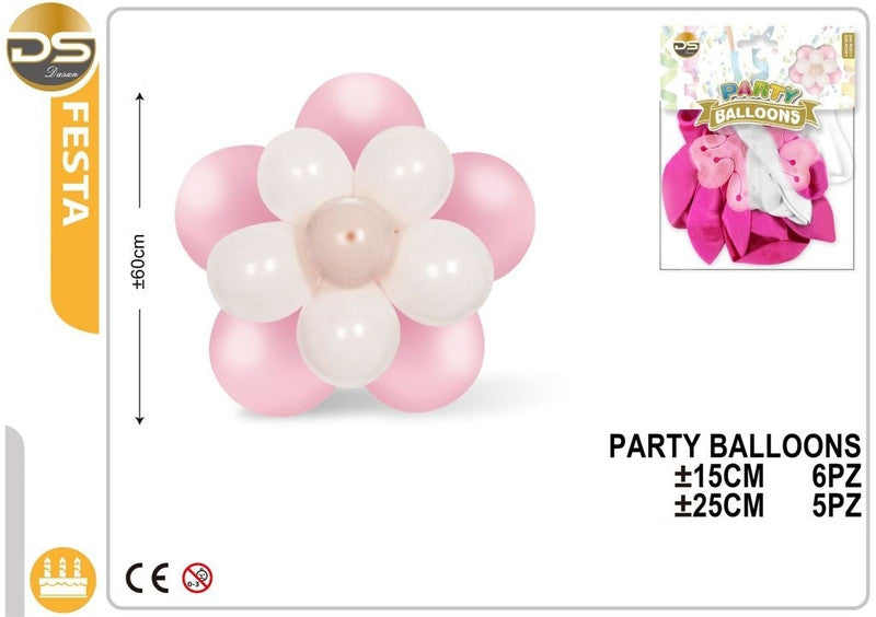 Dz - Party Balloons 25Cm 6Pz 12Cm 5Pz3