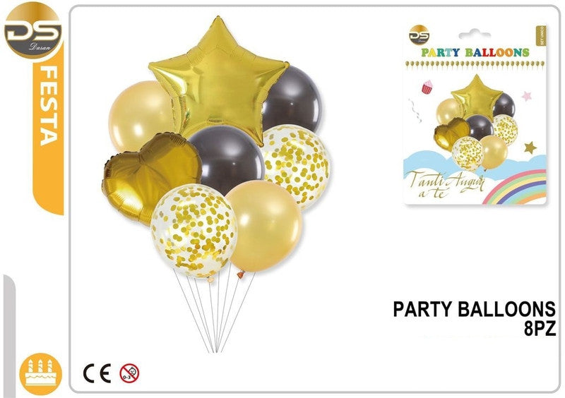 Dz - Party Set 8Pz Palloncini Per Festa5