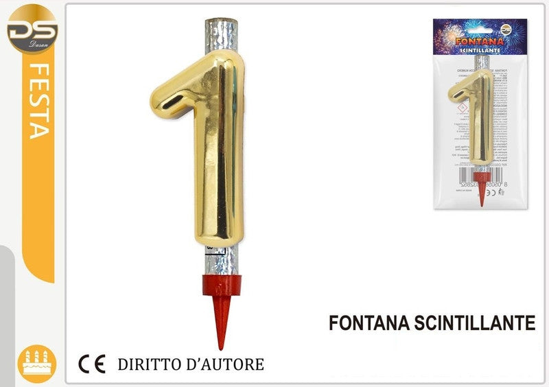 Dz - Party Fontana Scintillante 1 Oro