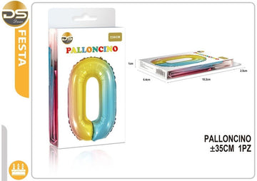 Dz - Party Palloncino Multicolore Numeri