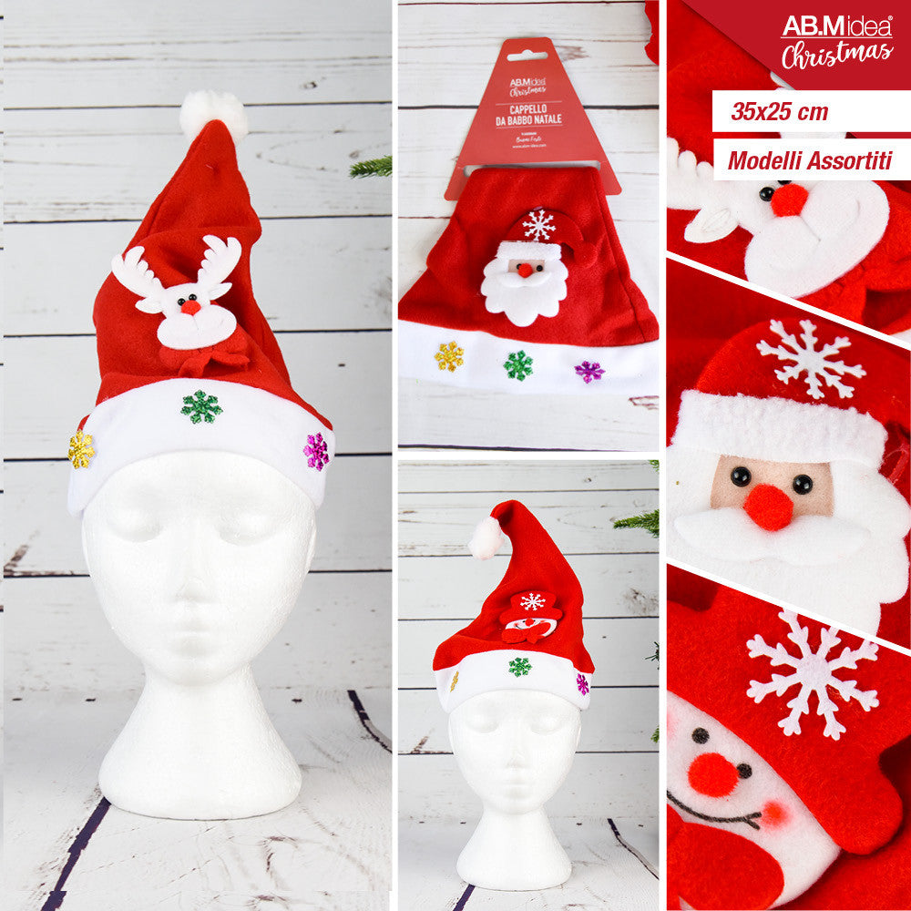 Ab.M Cappello Christmas Baby 35X25Cm 4 Assortimenti misti