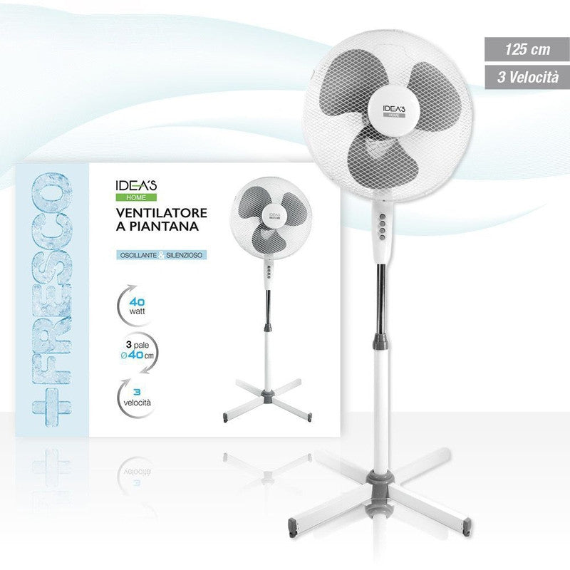 Ab.M - Ventilatore Piantana 3 Velocità 40Cm