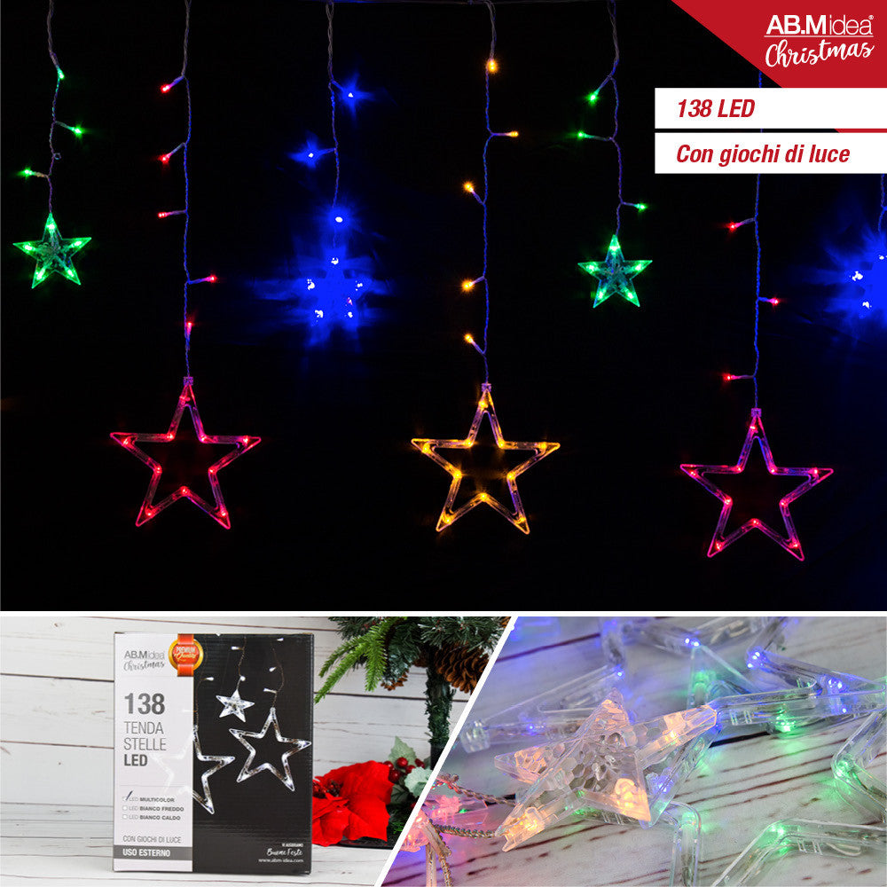 Ab.M Tenda Stelle 138 Led Con Giochi Multicolor