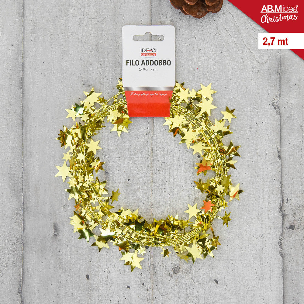 Ab.M Filo Stelle Natale Stelle 27M Oro