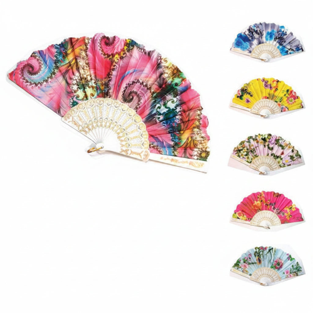 Ab.M Ventaglio Fantasia Floreale Multicolor Cm.23X4 Ass.