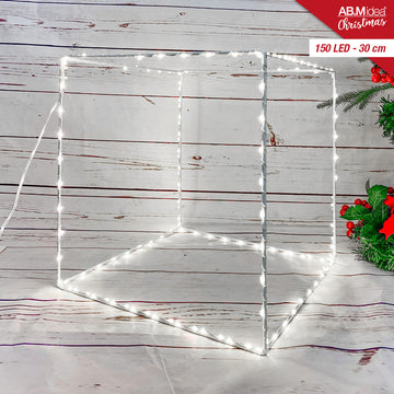 Ab.M Cubo Pieghevole 150 Led Cm.30 Bianco