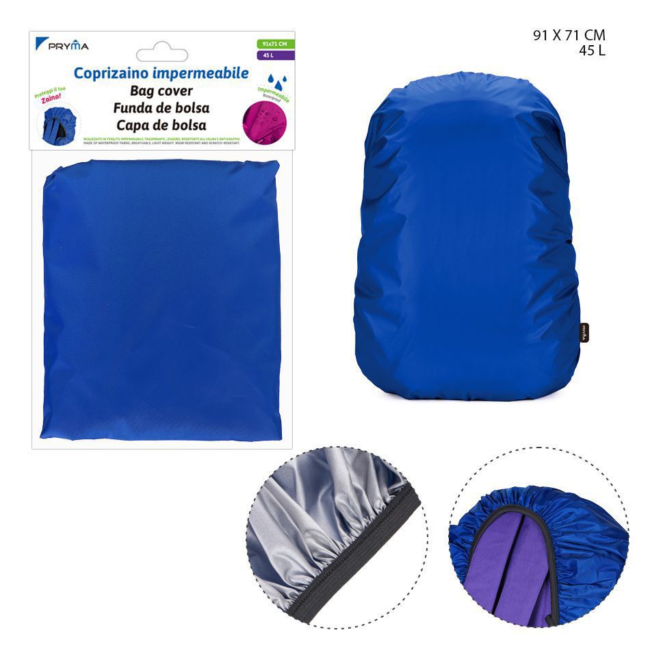 PRYMA WATERPROOF BACKPACK COVER 45L 91X71CM