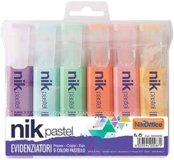 Nik Evidenziatori 6 Pz Pastel