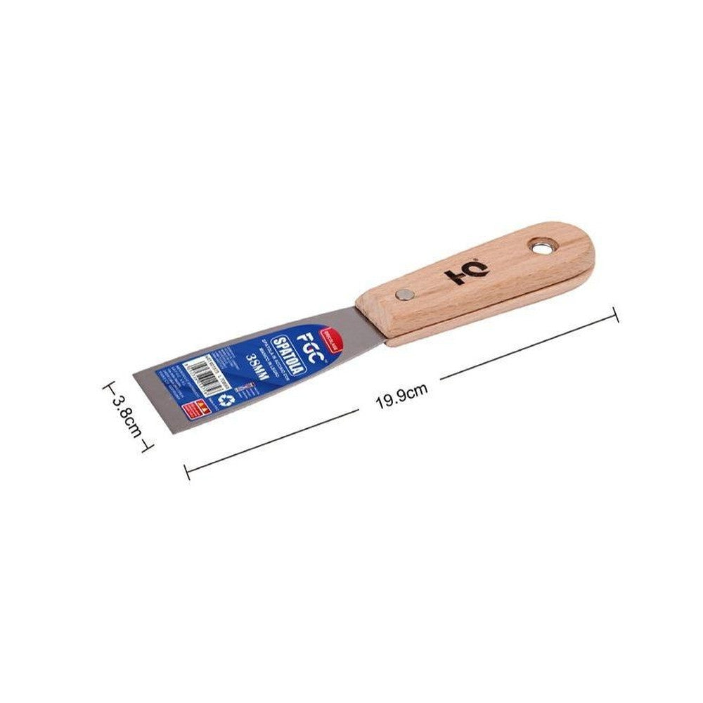 Hq - Spatola Manico Legno 3.8Cm