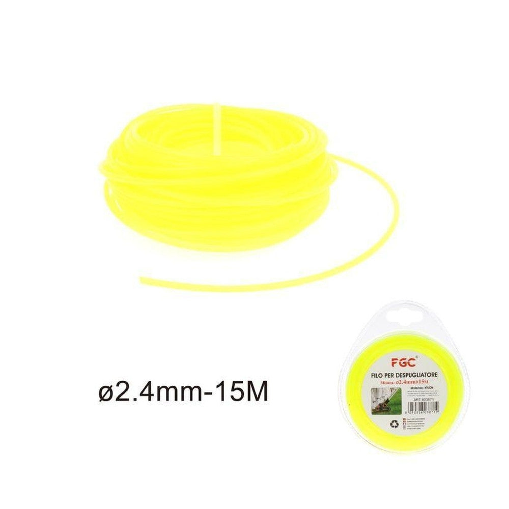 Hq - Filo Per Decespugliatore 24Mmx15M Giallo