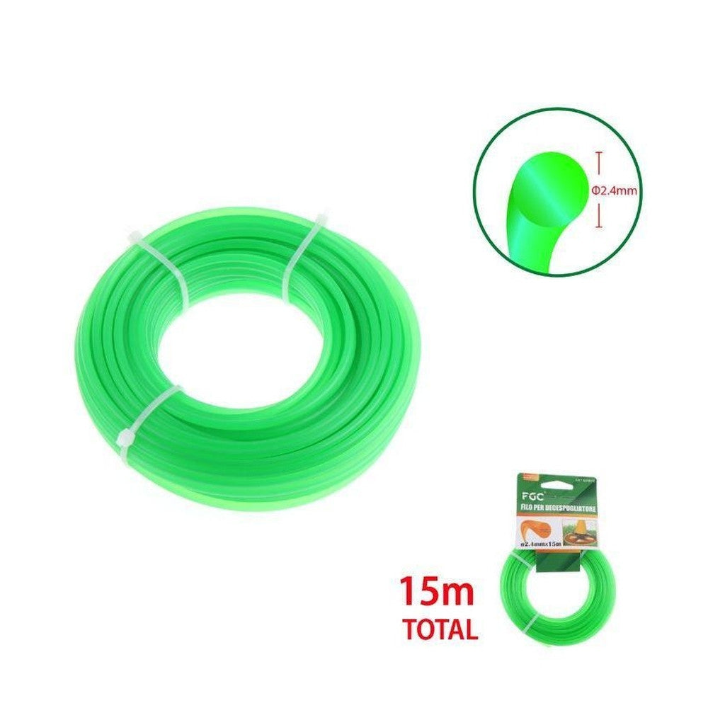 Hq - Filo Per Decespugliatore 24Mmx15M Verde