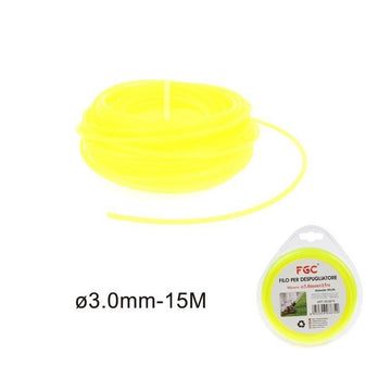 Hq - Filo Per Decespugliatore 3Mmx15M Giallo