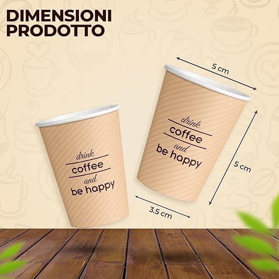 Lulù Bicchierini Di Carta 75Ml 50Pz Misto Colore