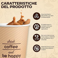 Lulù Bicchierini Di Carta 75Ml 50Pz Misto Colore