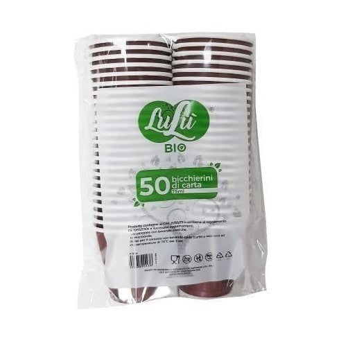 Lulu Bicchierini Di Carta 90Ml Marrone