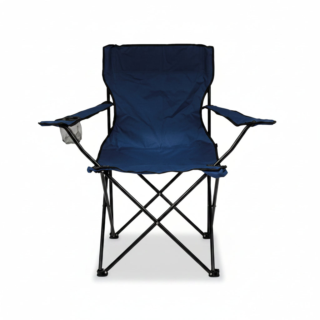 Ab.M Sedia Pieghevole Steel Poliestere Blu