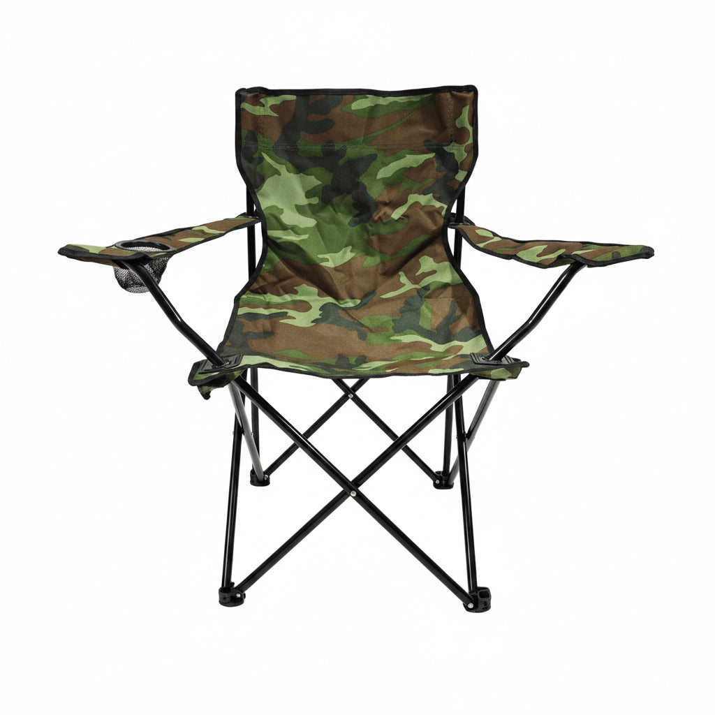 ab.m sedia pieghevole steelpoliestere camuflagecm.50x50x80