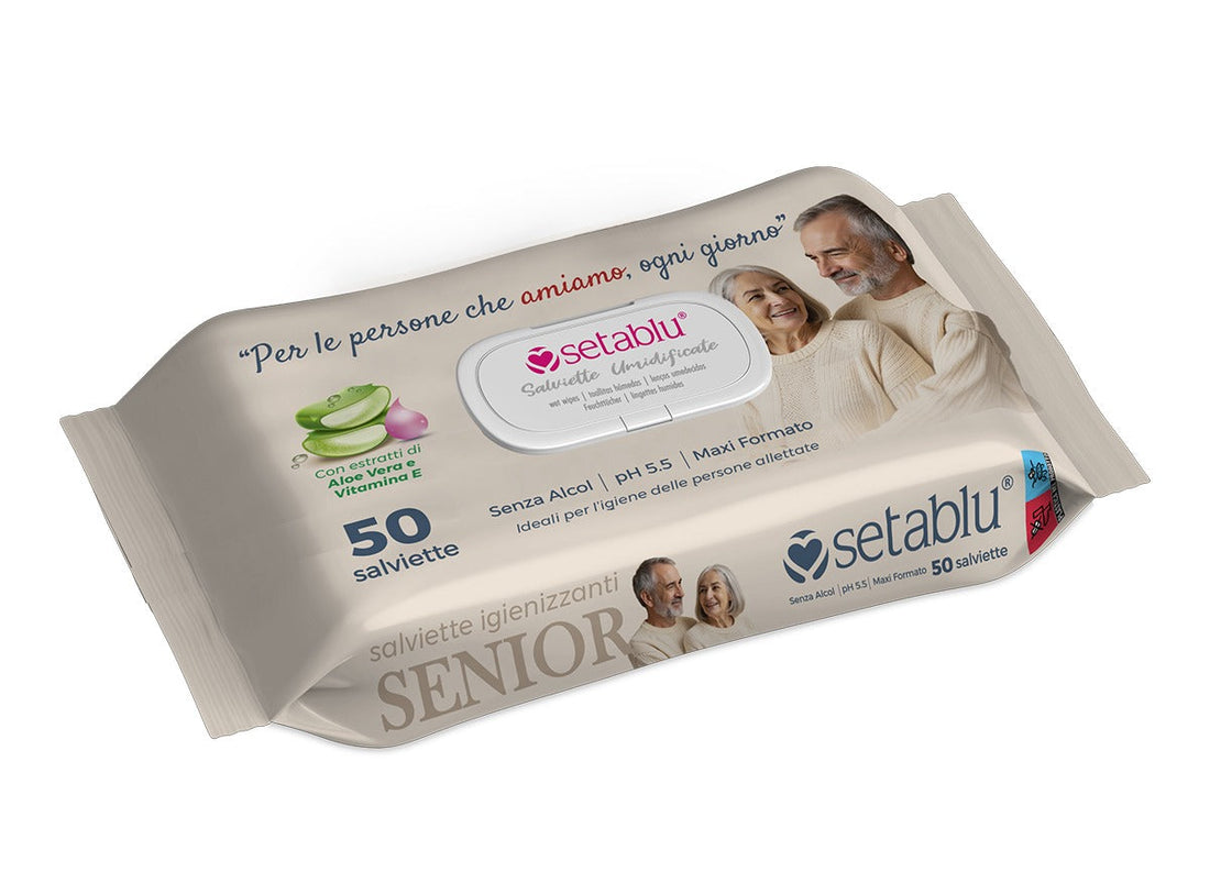 Setablu Senior Wipes 50Pcs Aloe