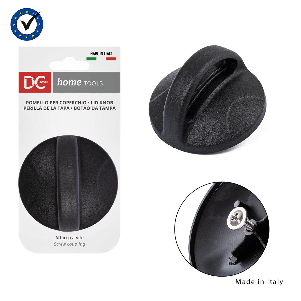 Ricambio pomello per coperchi - Pentole Allevi