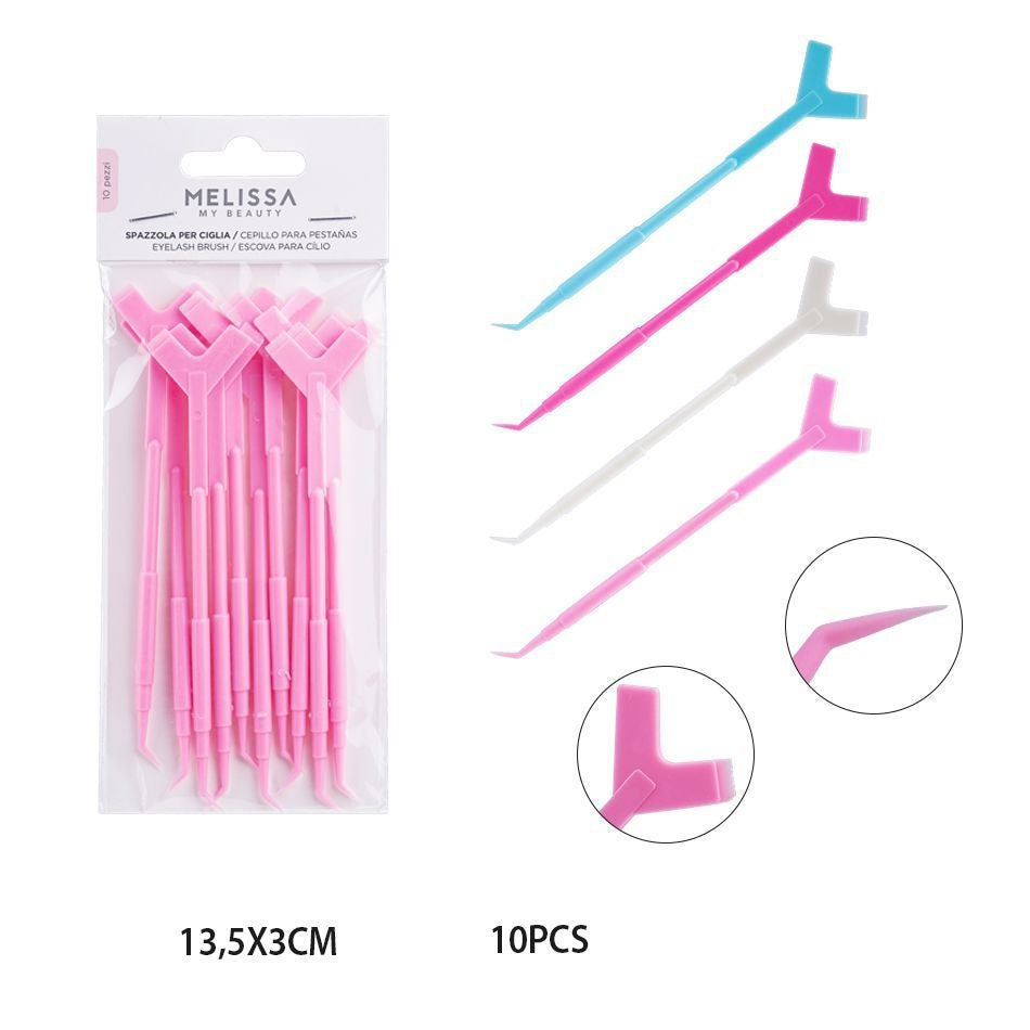 Melissa Y Shape Eyelash Brush 13.3X3Cm 10Pcs