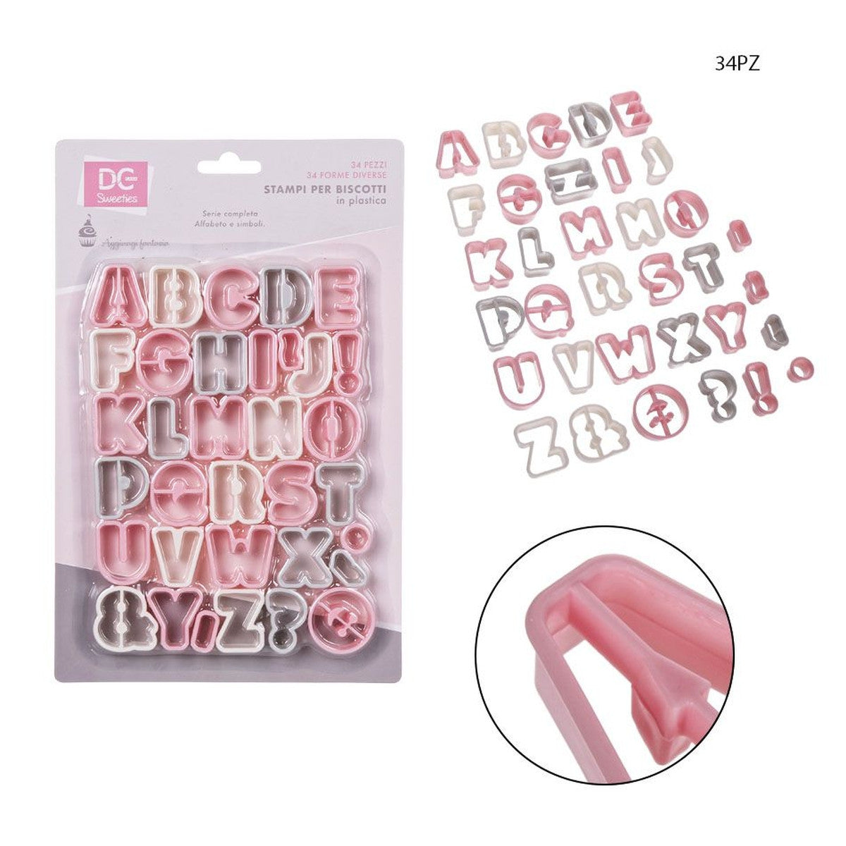 Dc - Formine Dolci Plastica 26Pz Alfabeto