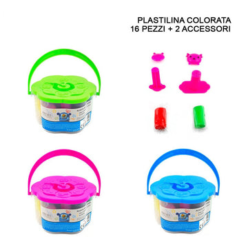 Pryma - Plastilina Colorata 16Pz + 2 Accessori