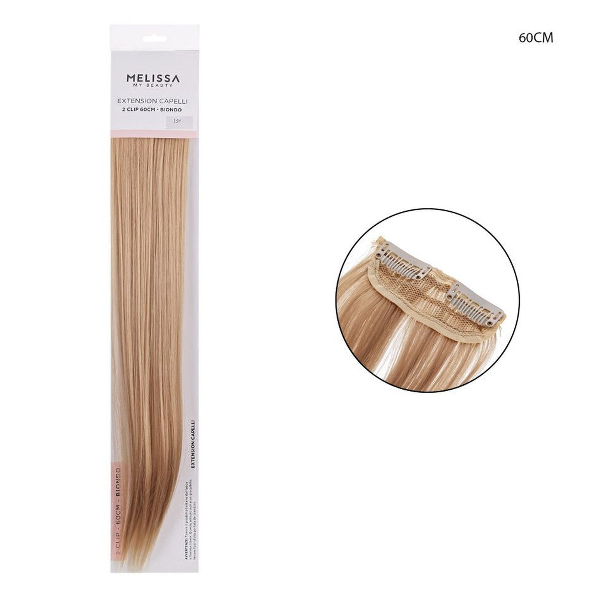 Melissa - Extension Capelli 2Clip 60Cm 25G Col.15 Bi