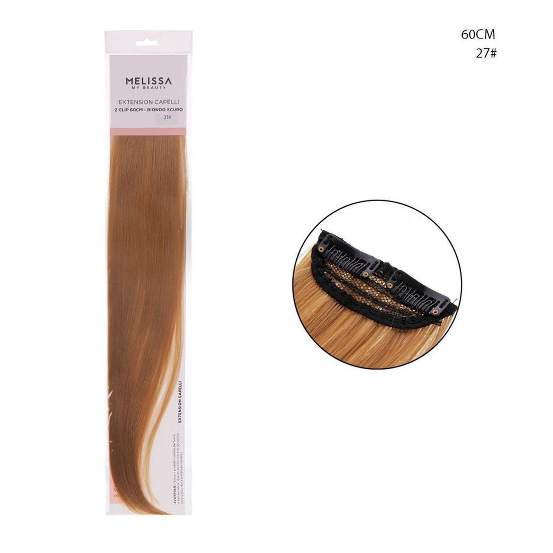 Melissa - Extension Capelli 2Clip 60Cm 25G Col.27