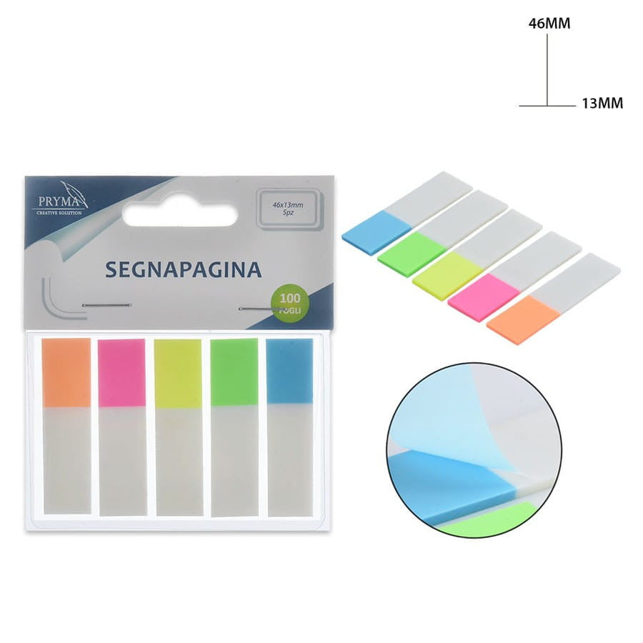 Pryma - Stick Segnapagina 46X13Mm 100Ff 5Pz