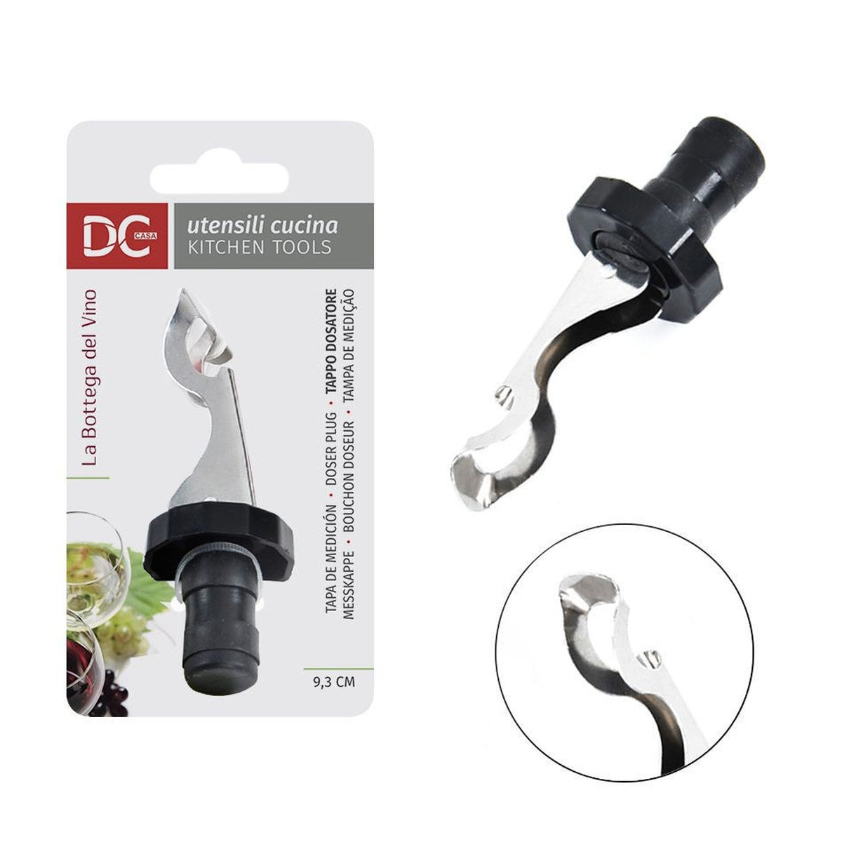 Dc - Tappo Inox Ermetico 9.3X3Cm