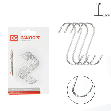 Dc - Gancio S Inox 2.2X5Cm 4Pz