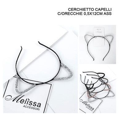 Melissa - Cerchietto Capelli  C/Orecchie 0.5x12Cm