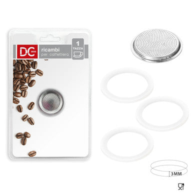 Dc - Guarnizione 3Pz+Filtro Caffettiera 1Tz