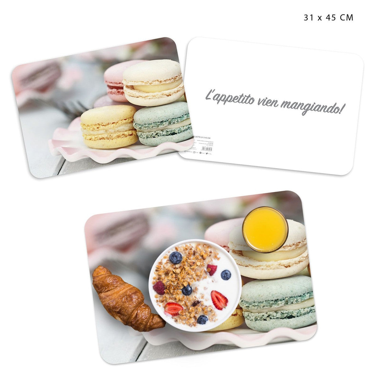 Dc Tovaglietta Americana Plastica 31X45Cm Macarons