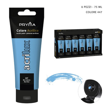 Pryma - Colore acrilico 75Ml n.447 blu celeste