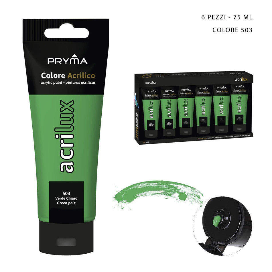 Pryma - Colore acrilico 75Ml n.562 verde giallastro