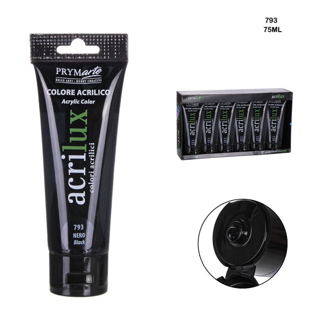 Pryma - Colore Acrilico 75Ml N.793 Nero